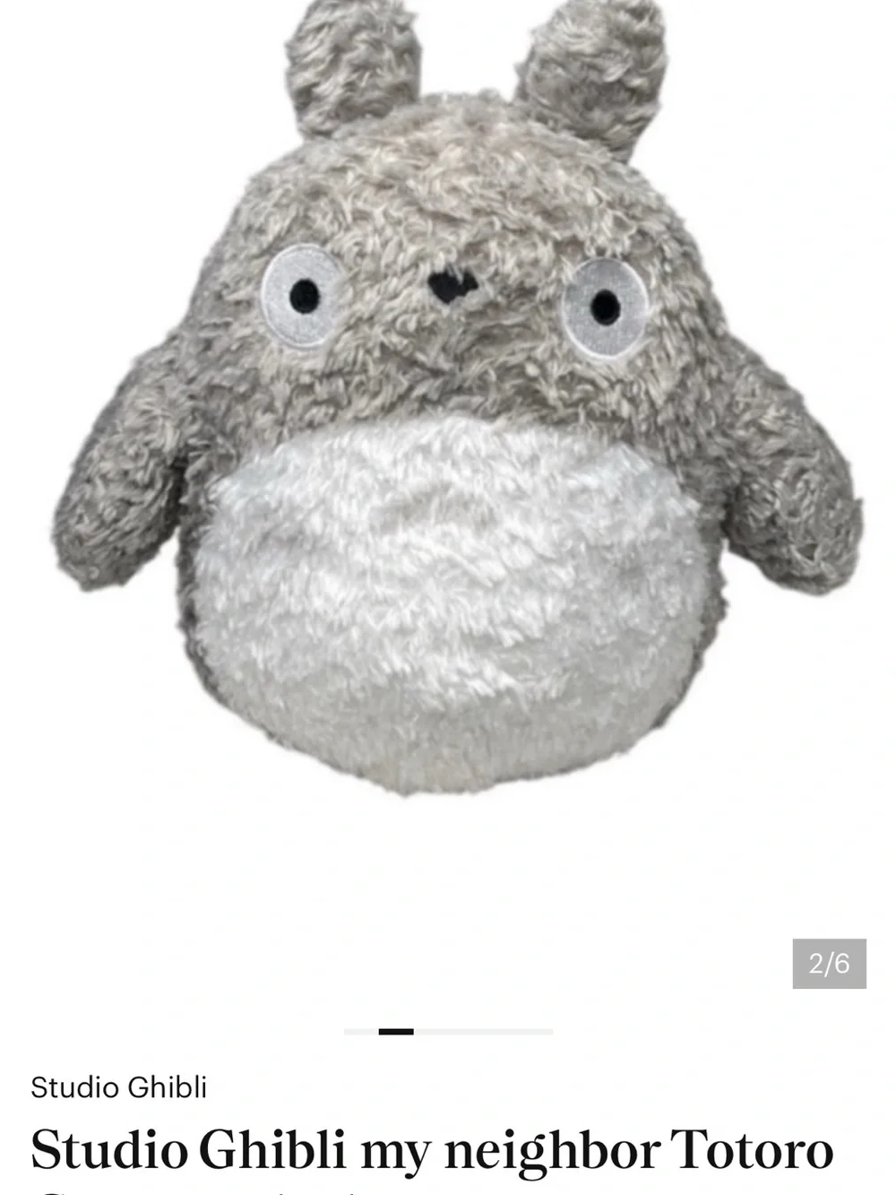 Studio Ghibli my neighbor Totoro Grey toy plush